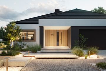 Projekt domu NewHouse 772 - parterowy dom o powierzchni 139,12 m², dach namiotowy - ujęcie 7