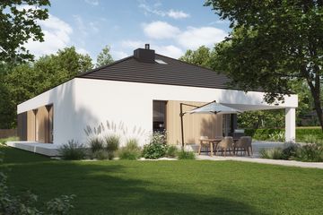 Projekt domu NewHouse 772 - parterowy dom o powierzchni 139,12 m², dach namiotowy - ujęcie 14