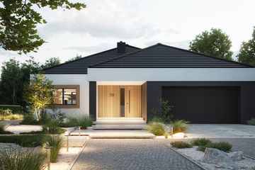 Projekt domu NewHouse 772 - parterowy dom o powierzchni 139,12 m², dach namiotowy - ujęcie 15