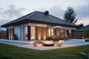 Projekt domu NewHouse 769 - parterowy dom o powierzchni 98,67 m², dach kopertowy - ujęcie 9