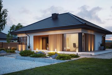 Projekt domu NewHouse 769 - parterowy dom o powierzchni 98,67 m², dach kopertowy - ujęcie 15
