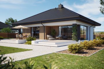 Projekt domu NewHouse 769 - parterowy dom o powierzchni 98,67 m², dach kopertowy - ujęcie 20