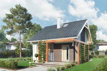  Projekt domu Maluch (445) (KRD1147) - projekt domu parterowego - Zdjęcie 3