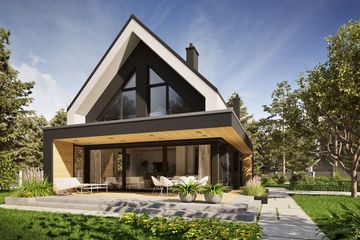 Projekt domu Rudolf - z pełnym piętrem dom o powierzchni 136,19 m², dach dwuspadowy - ujęcie 5