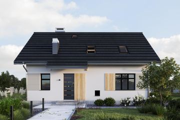  Projekt domu Zachary (716) (KRD1251) - projekt domu parterowego z poddaszem - Zdjęcie 1