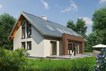  Projekt domu Linda (1425) (KRD1592) - projekt domu parterowego z poddaszem - Zdjęcie 3