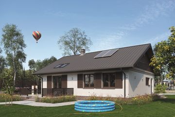  Projekt domu Modrzyk Eko (924) (KRD1607) - projekt domu parterowego - Zdjęcie 2