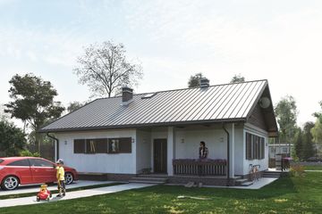  Projekt domu Modrzyk Eko (924) (KRD1607) - projekt domu parterowego - Zdjęcie 3