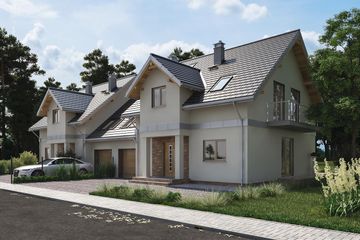  Projekt domu Fryda Duo (864) (KRD1611) - projekt domu parterowego z poddaszem - Zdjęcie 1