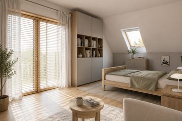 Projekt domu Drabant Lux (873) - parterowy z poddaszem dom o powierzchni 121 m², dach dwuspadowy - ujęcie 6