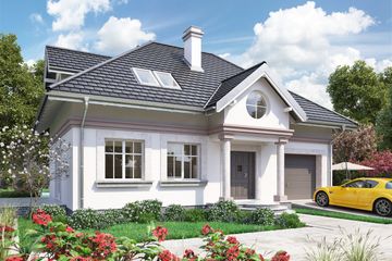  Projekt domu Nowy Dworek-2 (871) (KRD1620) - projekt domu parterowego z poddaszem - Zdjęcie 1