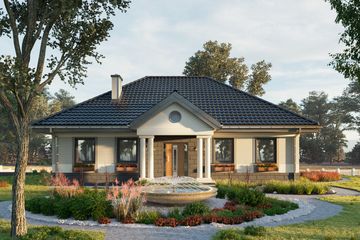  Projekt domu Aleksandria (842) (KRD1622) - projekt domu parterowego - Zdjęcie 5