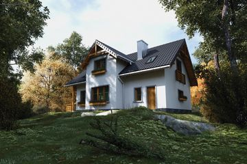  Projekt domu Tekla (1548) (KRD1630) - projekt domu parterowego z poddaszem - Zdjęcie 3