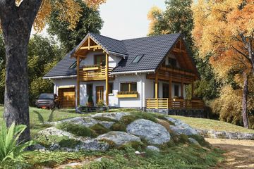  Projekt domu Tekla (1548) (KRD1630) - projekt domu parterowego z poddaszem - Zdjęcie 4