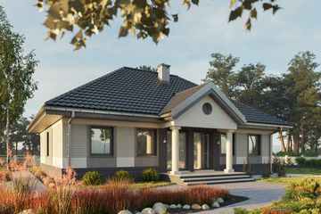  Projekt domu Aleksandria (833) (KRD1649) - projekt domu parterowego - Zdjęcie 1