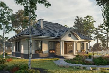  Projekt domu Aleksandria (833) (KRD1649) - projekt domu parterowego - Zdjęcie 4