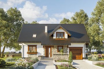  Projekt domu Zoja plus Lux (994) (KRD1687) - projekt domu parterowego z poddaszem - Zdjęcie 2