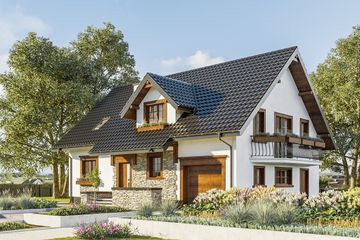  Projekt domu Zoja plus Lux (994) (KRD1687) - projekt domu parterowego z poddaszem - Zdjęcie 3