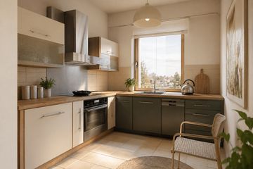 Projekt domu Dzionek (174) - parterowy z poddaszem dom o powierzchni 96 m², dach dwuspadowy - ujęcie 5