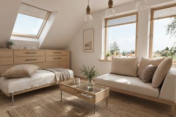 Projekt domu Dzionek (174) - parterowy z poddaszem dom o powierzchni 96 m², dach dwuspadowy - ujęcie 8