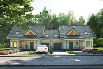  Projekt domu Majka Duo (886) (KRD1709) - projekt domu parterowego z poddaszem - Zdjęcie 2