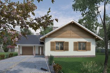  Projekt domu Żuczek As (901) (KRD1719) - projekt domu parterowego - Zdjęcie 2