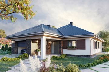  Projekt domu Koniczynka (1488) (KRD1727) - projekt domu parterowego - Zdjęcie 1