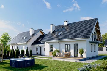  Projekt domu Czaruś Duo (892) (KRD1729) - projekt domu parterowego z poddaszem - Zdjęcie 4