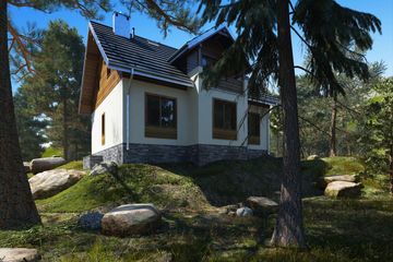  Projekt domu Macierzanka (436) (KRD1773) - projekt domu parterowego z poddaszem - Zdjęcie 3