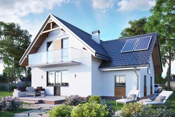  Projekt domu Koliba-2 (364) (KRD1785) - projekt domu parterowego z poddaszem - Zdjęcie 3