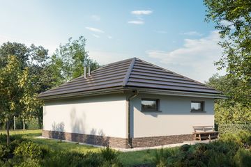  Projekt garażu 30 (234) (KRD1814) - projekt garażu parterowego - Zdjęcie 2