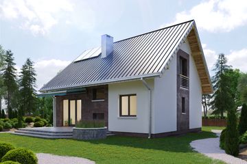  Projekt domu Sonia (1478) (KRD1828) - projekt domu parterowego z poddaszem - Zdjęcie 3