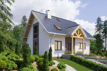  Projekt domu Sonia (1478) (KRD1828) - projekt domu parterowego z poddaszem - Zdjęcie 4