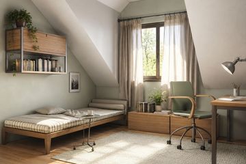 Projekt domu Sybilla-2 (647) - parterowy z poddaszem dom o powierzchni 123,50 m², dach dwuspadowy - ujęcie 7