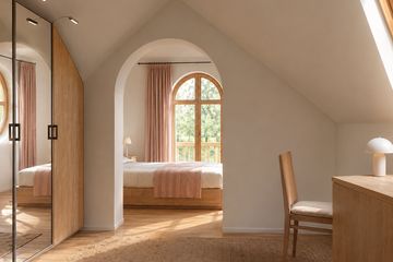 Projekt domu Sielawa (620) - parterowy z poddaszem dom o powierzchni 136,80 m², dach kopertowy - ujęcie 9