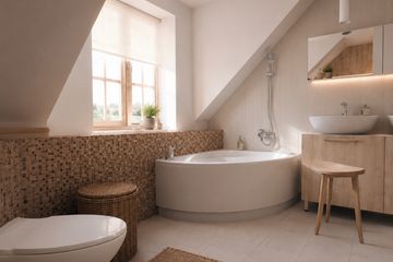 Projekt domu Prymulka (582) - parterowy z poddaszem dom o powierzchni 102,20 m², dach dwuspadowy - ujęcie 5