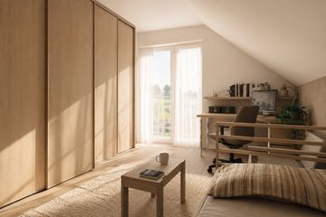 Projekt domu Prymulka (582) - parterowy z poddaszem dom o powierzchni 102,20 m², dach dwuspadowy - ujęcie 7