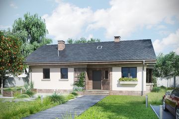  Projekt domu Nuta (1001) (KRD1911) - projekt domu parterowego - Zdjęcie 4