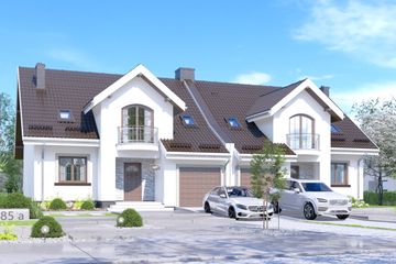  Projekt domu APS 185 (LUA1234) - projekt domu parterowego z poddaszem - Zdjęcie 1