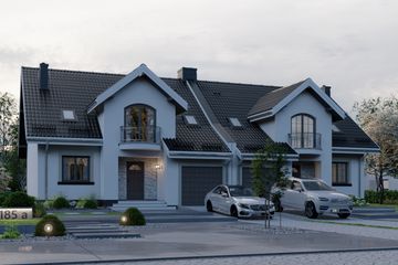  Projekt domu APS 185 (LUA1234) - projekt domu parterowego z poddaszem - Zdjęcie 3