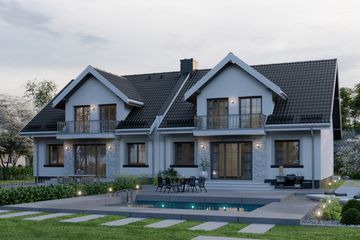  Projekt domu APS 185 (LUA1234) - projekt domu parterowego z poddaszem - Zdjęcie 4