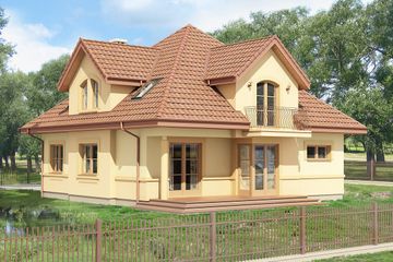  Projekt domu Faun (BSB1059) - projekt domu parterowego z poddaszem - Zdjęcie 2