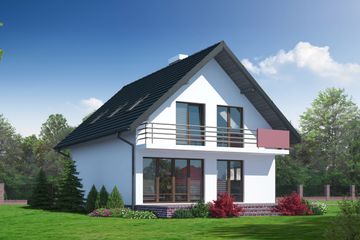  Projekt domu Barlinek 31 plus (KRP1347) - projekt domu parterowego z poddaszem - Zdjęcie 2