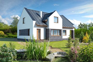  Projekt domu Kyoto DCP245 (WOB1110) - projekt domu parterowego z poddaszem - Zdjęcie 2