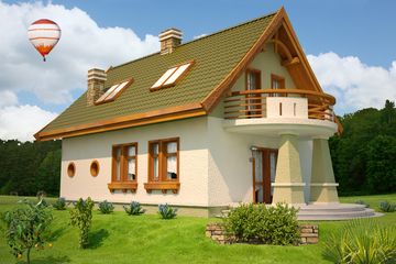  Projekt domu Sójka II bez garażu [B] (WRF1303) - projekt domu parterowego z poddaszem - Zdjęcie 2