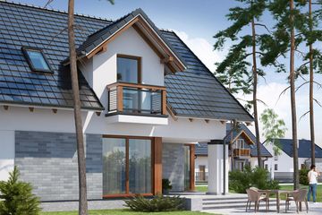  Projekt domu Peronia 2 (WRW1175) - projekt domu parterowego z poddaszem - Zdjęcie 2