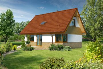  Projekt domu Arras LMP284 (WRB1474) - projekt domu parterowego z poddaszem - Zdjęcie 2