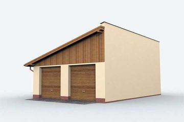  Projekt garażu G135 (SLN1232) - projekt garażu parterowego - Zdjęcie 2