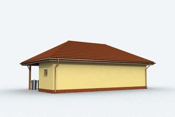  Projekt garażu G157 garaż trzystanowiskowy (SLN1252) - projekt garażu parterowego - Zdjęcie 2