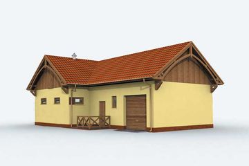  Projekt budynku gospodarczego BGS11 Budynek gospodarczy (SLN2174) - projekt budynku parterowego - Zdjęcie 2